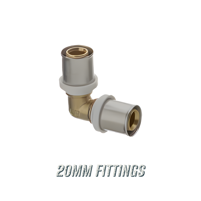20mm Multilayer Crimp Fittings - multilayer crimp fitting for 16mm, 20mm and 26mm PEX-AL-PEX pipe