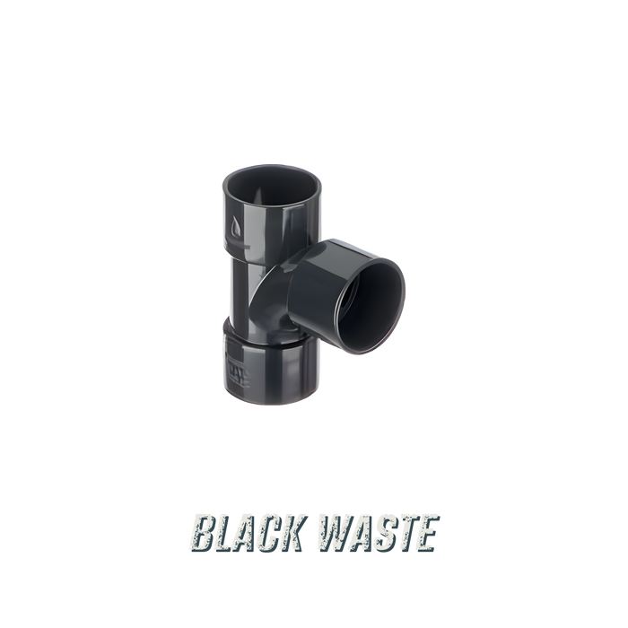 Black Waste Fittings - Dynamite Hardware