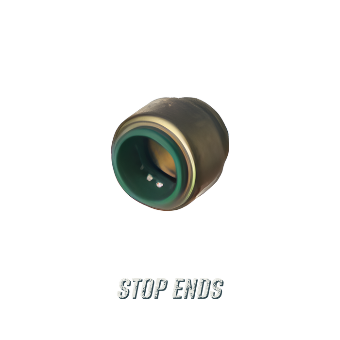 Push-Fit Stop Ends - Pushtite brass push-fit stop end