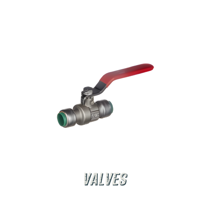 Push-Fit Valves - Pushtite push-fit lever ball valve