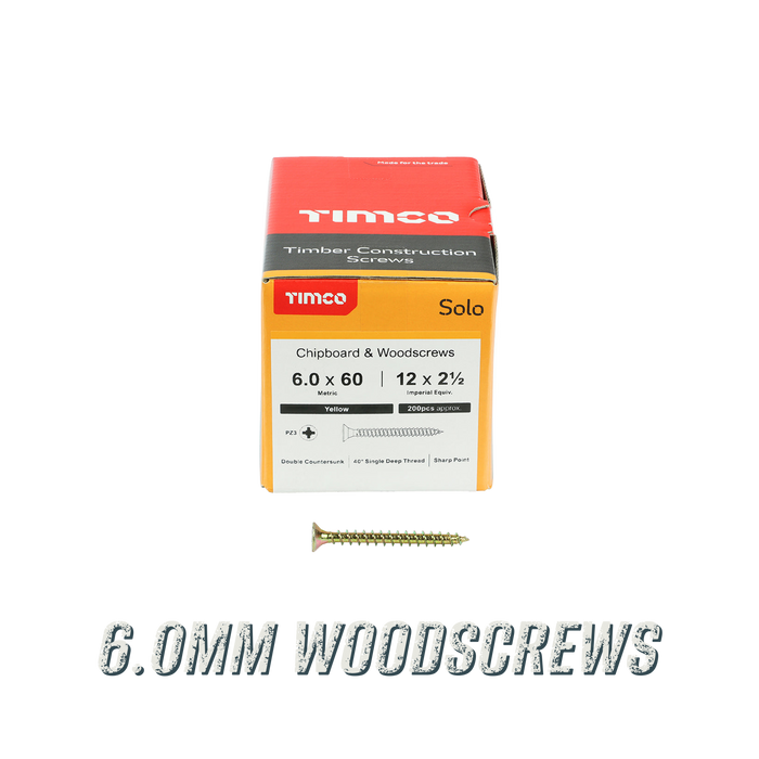 6.0mm Woodscrews menu tile