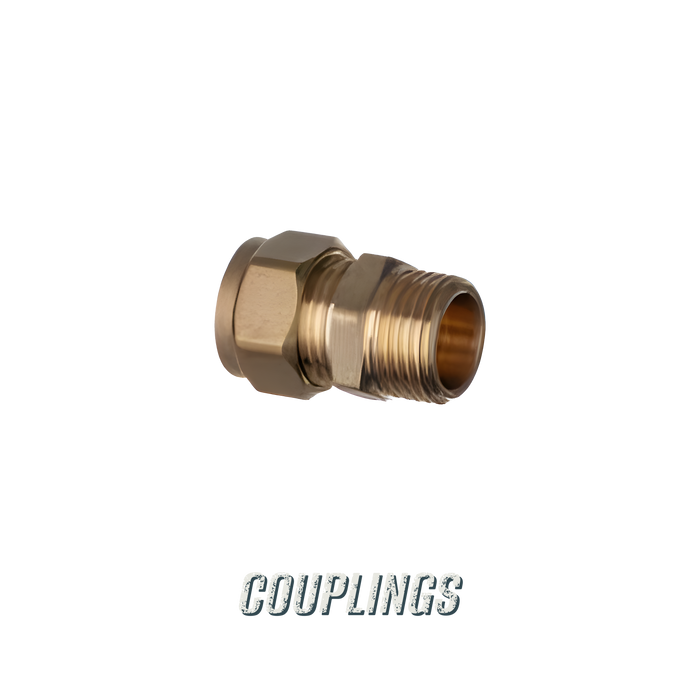 Compression Couplings - brass male iron compression coupling, Excel Industries