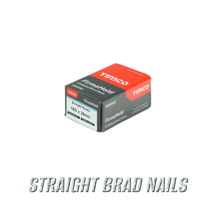 Straight Brad Nails - 16g and 18g straight brad nails pack