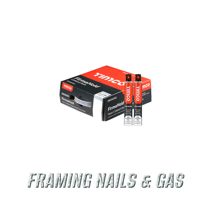 Framing Nails with Gas - collated framing nails pack with fuel cells