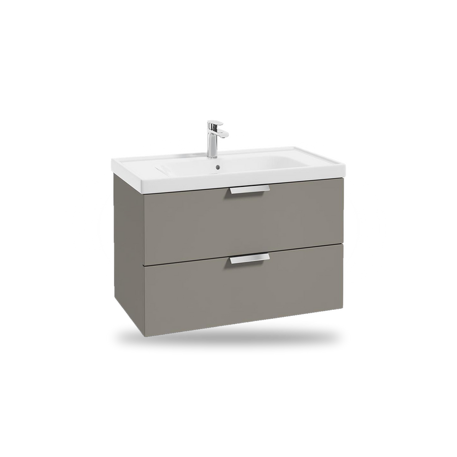 Beige wall hung vanity unit – Matt Khaki