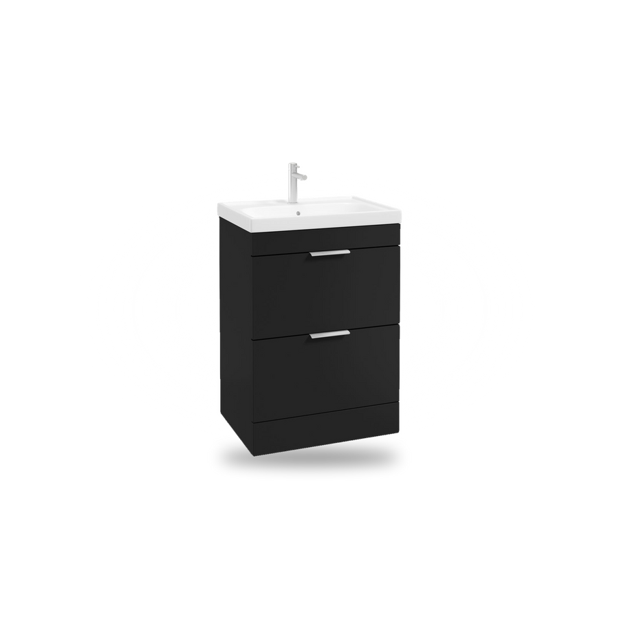 Black floorstanding vanity unit – Matt Black