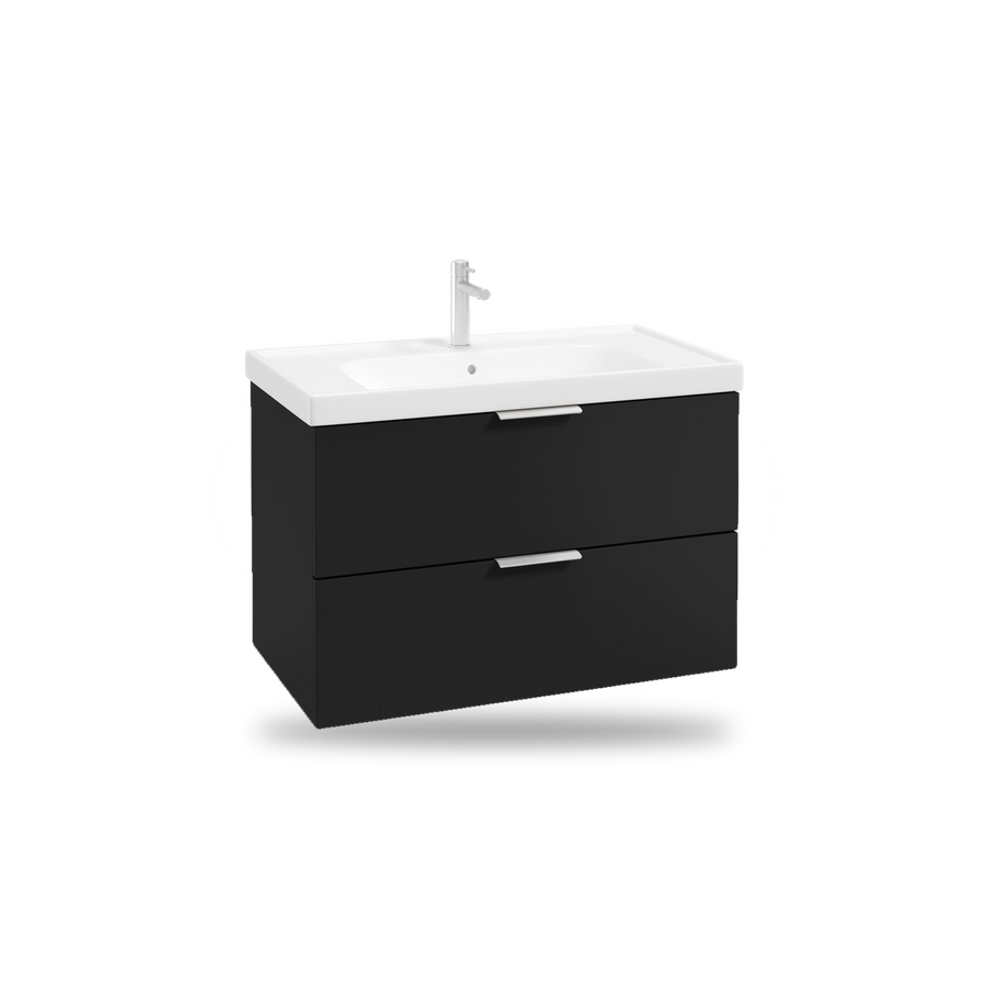 Black wall hung vanity unit – Matt Black