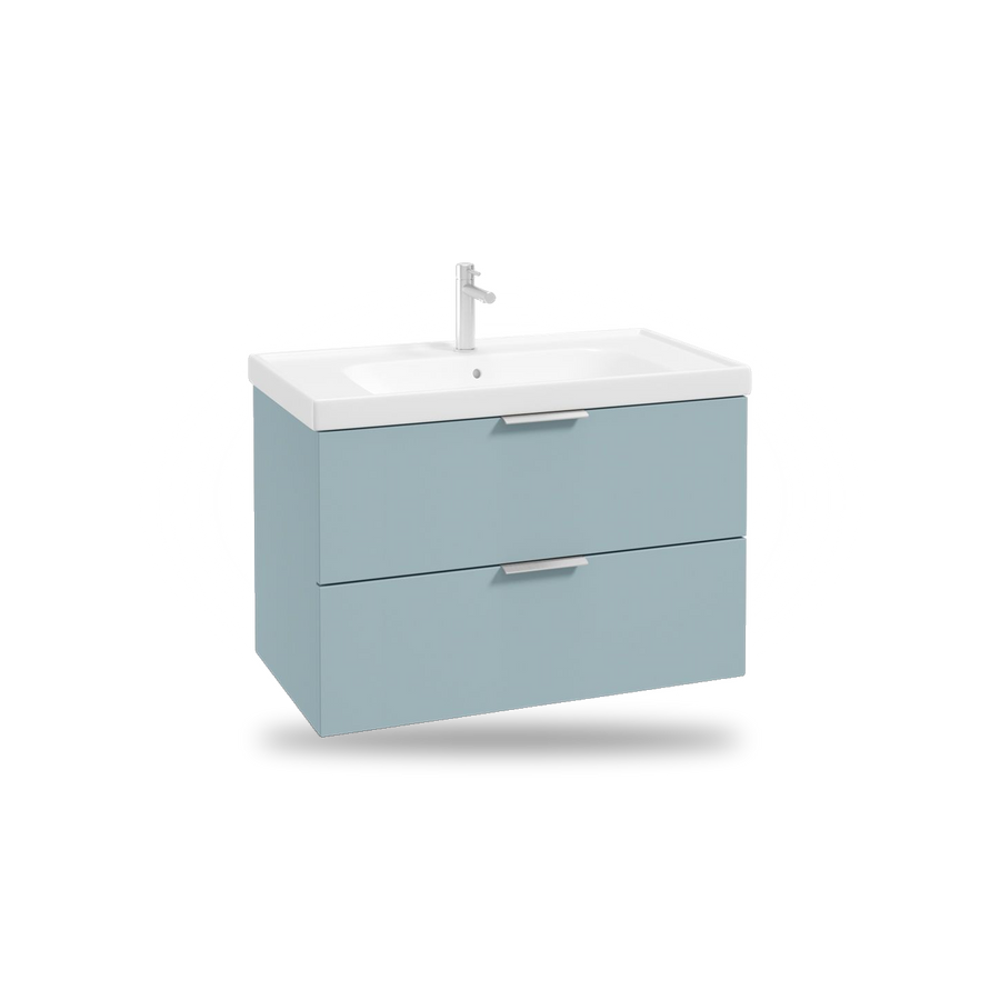 Blue wall hung vanity unit – Matt Morning Sky Blue
