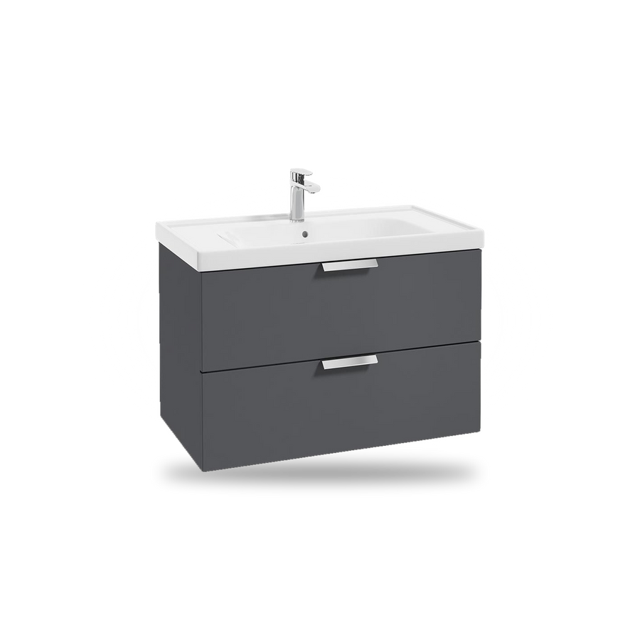 Grey wall hung vanity unit – Matt Midnight Grey