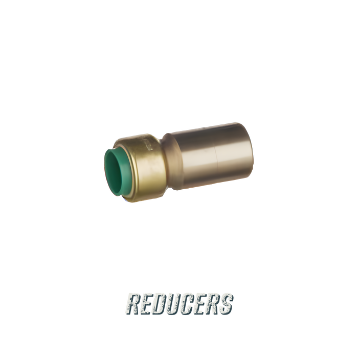 Push-Fit Reducers - Pushtite brass push-fit fitting reducer