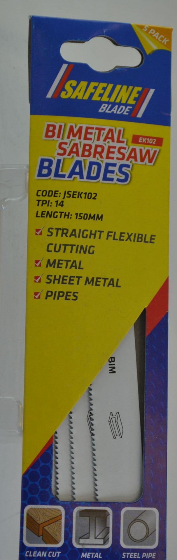 150MM SABRESAW BLADES METAL 14 TPI (PK5) - saw blades Dynamite Hardware