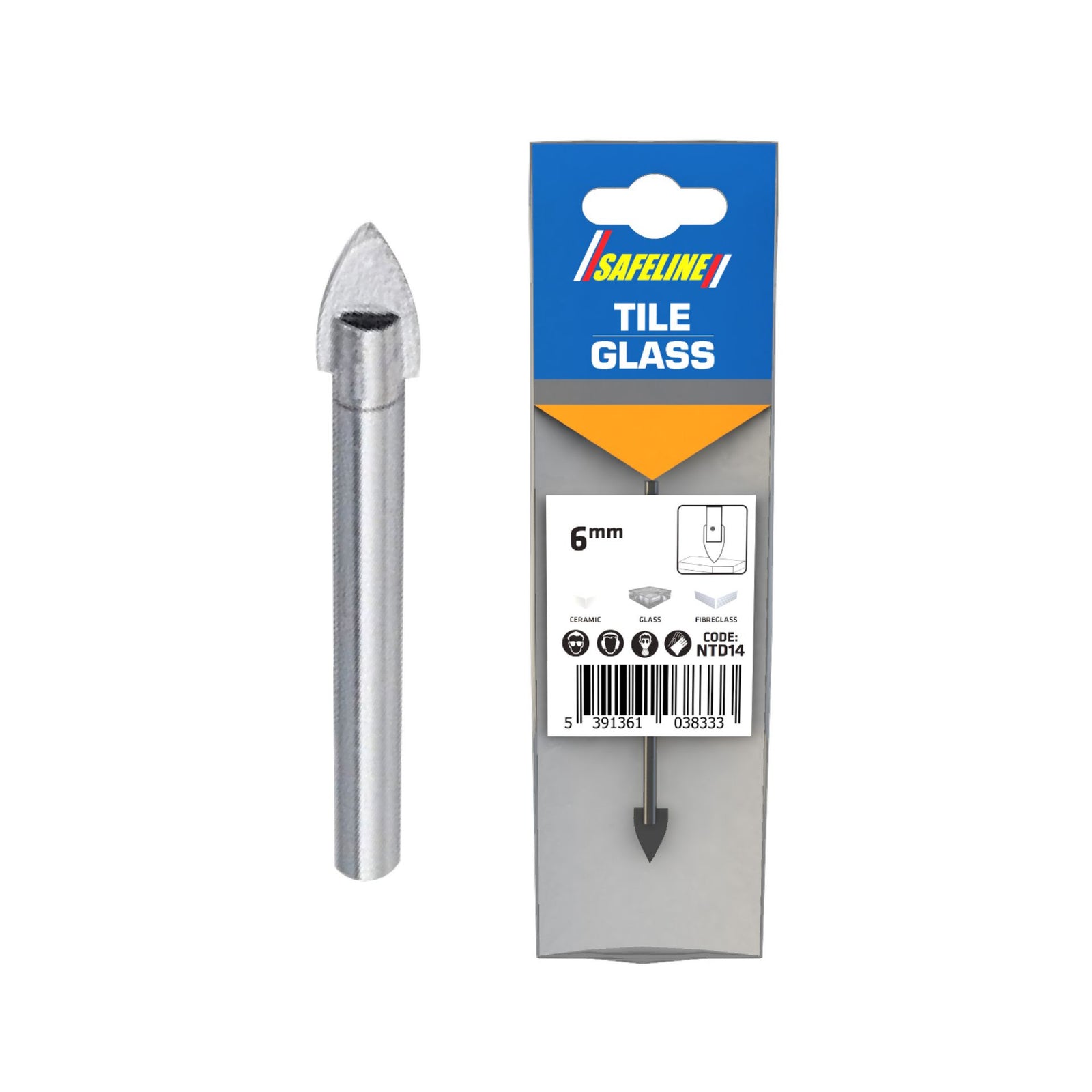 8.0MM TILE & GLASS DRILL CARBIDE TIPPED - drill bit Dynamite Hardware
