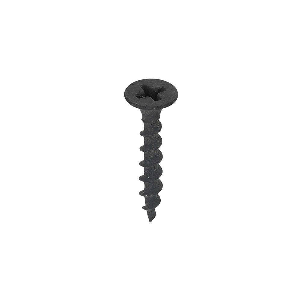 3.5 x 25 Drywall Screws – Coarse Thread – Black – Box (1000)