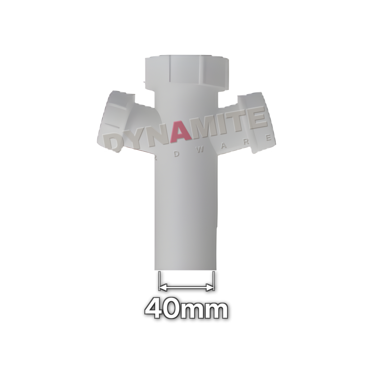 1½" (40mm) Sink Trap Appliance Conversion Kit - Double Inlet (code 112STHU2), size marked with white arrows: 40mm