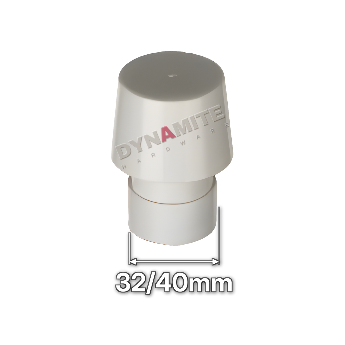 1¼"/1½" (32/40mm) Waste Air Admittance Valve (code 3240AAV), size marked with white arrows: 32/40mm