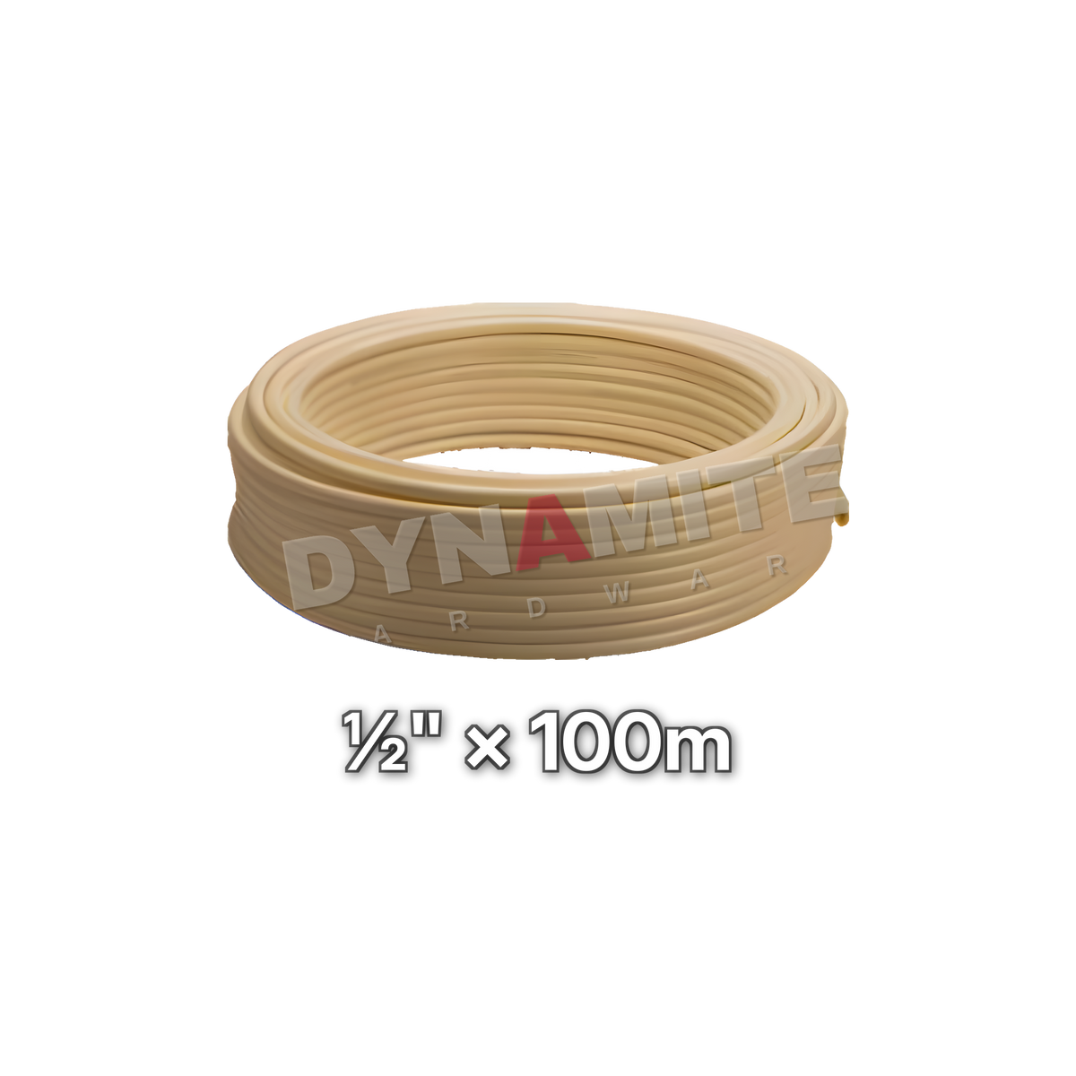 ½" PEX Barrier Pipe - 100m Coil, size marked: ½" × 100m