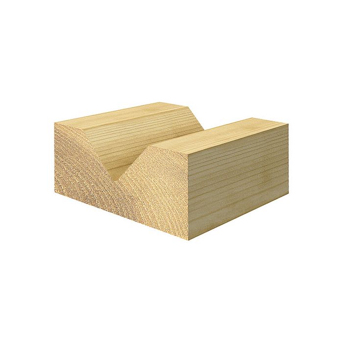 TREND - C044X1/4TC - Chamfer V groove cutter angle=45 degrees