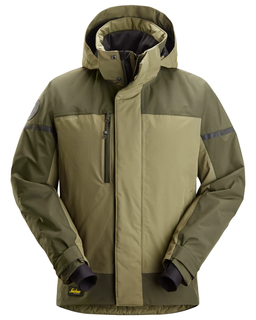 Snickers Khaki Green, Waterproof Insulated Jacket (1112) - Dynamite Hardware