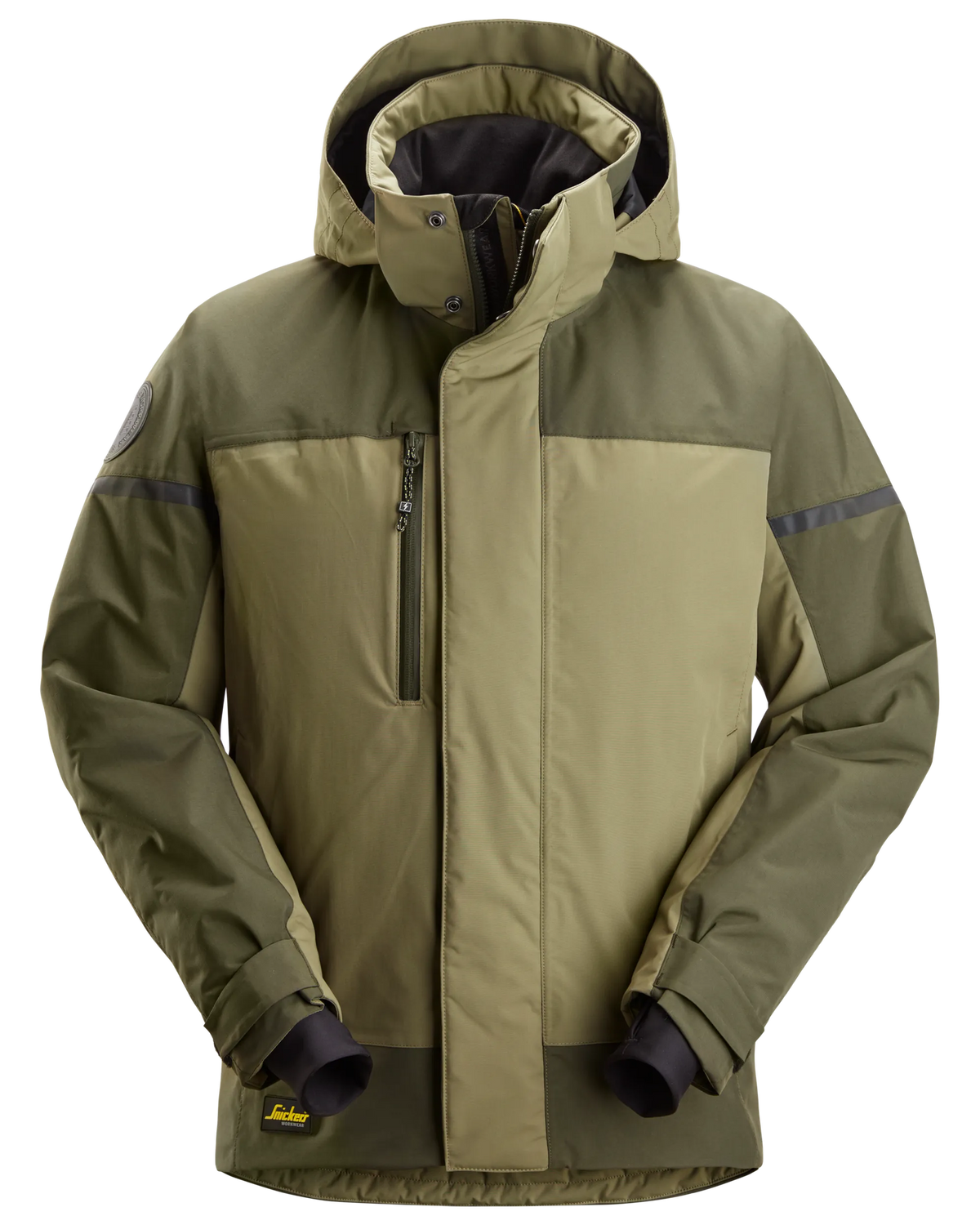 Snickers Khaki Green, Waterproof Insulated Jacket (1112) - Dynamite Hardware