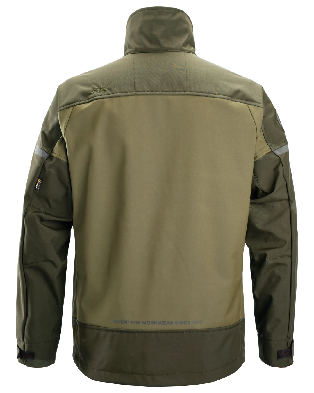 Snickers Khaki Green, Softshell Stretch Jacket (1216) - Dynamite Hardware
