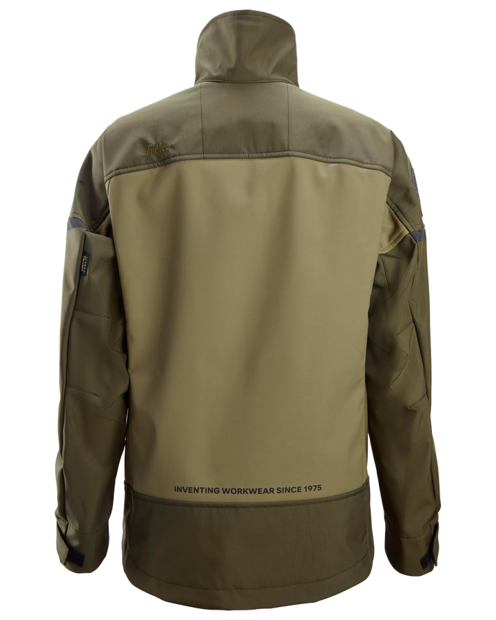 Snickers Khaki Green, Women's Softshell Stretch Jacket (1276) - Dynamite Hardware