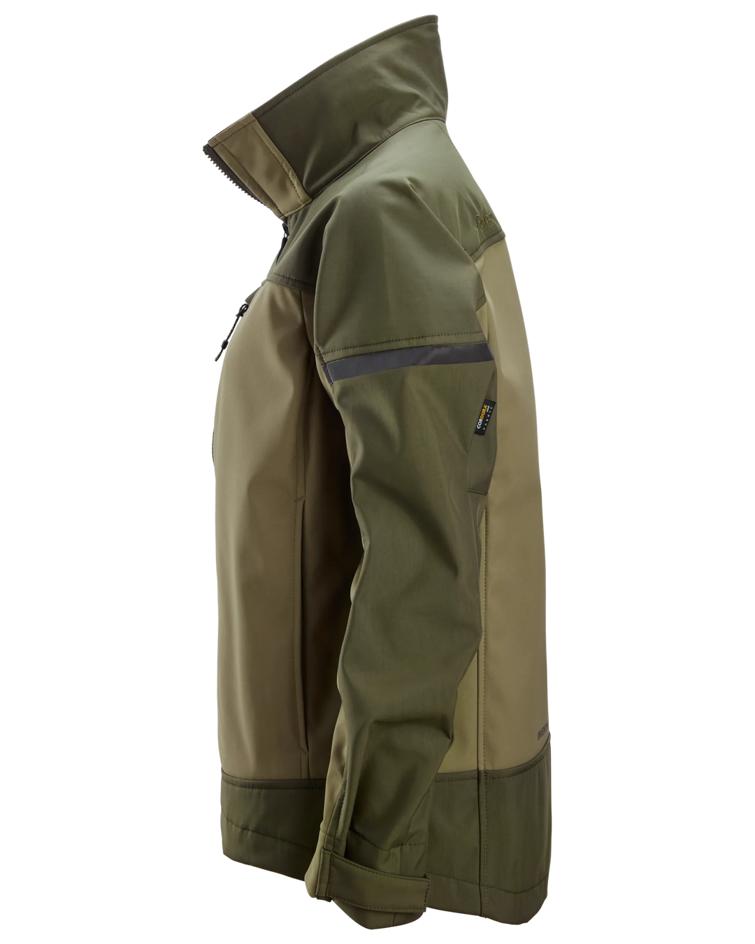 Snickers Khaki Green, Women's Softshell Stretch Jacket (1276) - Dynamite Hardware