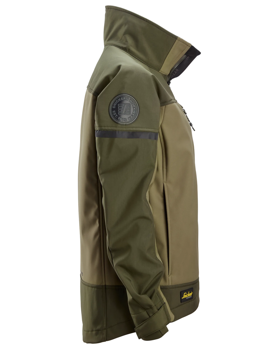 Snickers Khaki Green, Women's Softshell Stretch Jacket (1276) - Dynamite Hardware