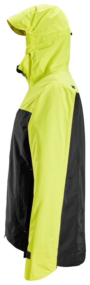 Snickers AllroundWork, Waterproof Shell Jacket black/neon 1301 - Dynamite Hardware