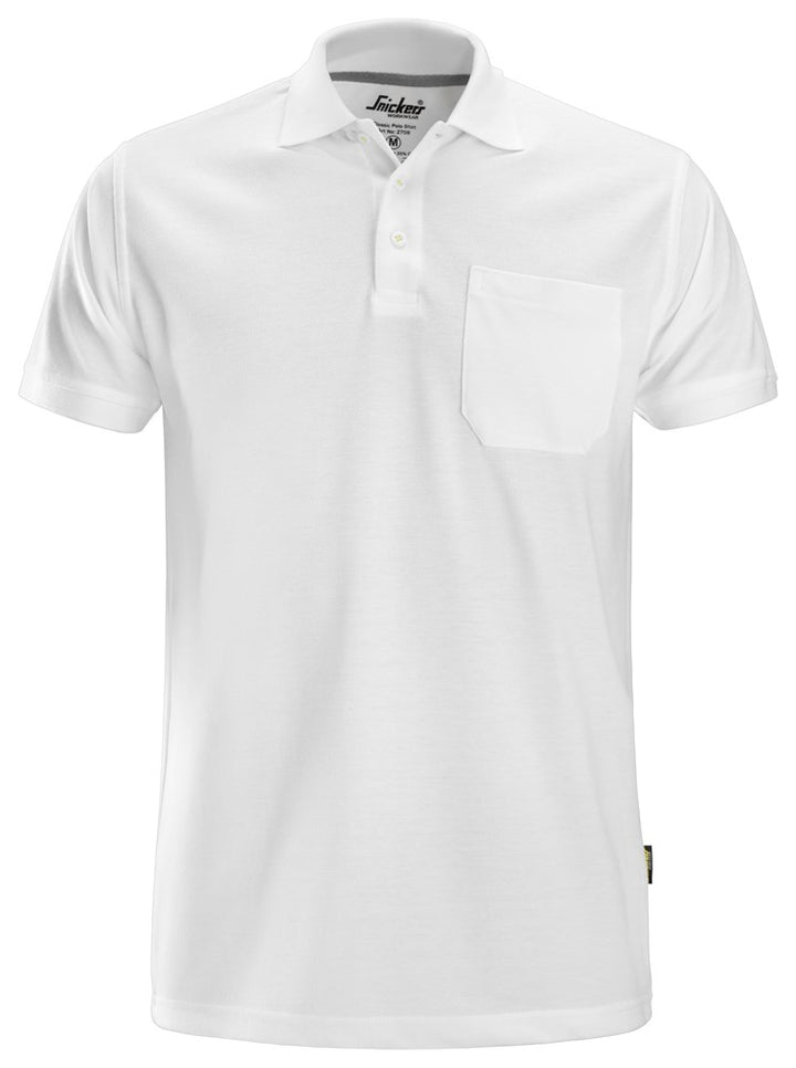 Snickers Classic Polo Shirt - White (2708) - Dynamite Hardware