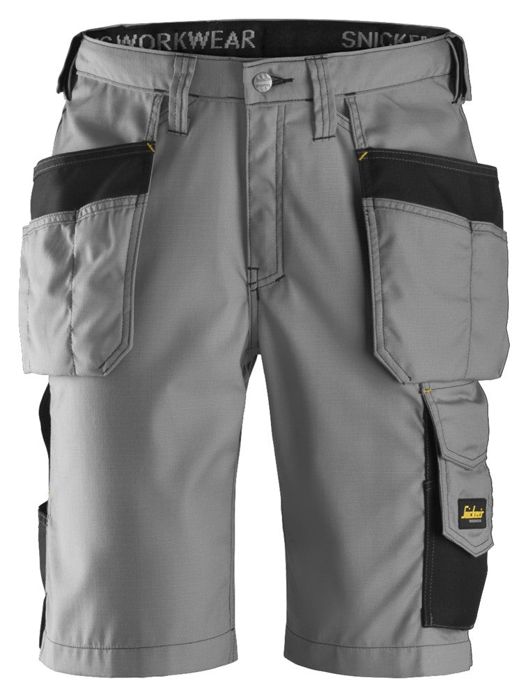 Snickers Grey Craftsmen Shorts Holster Pockets, Rip-Stop (3023) - Dynamite Hardware