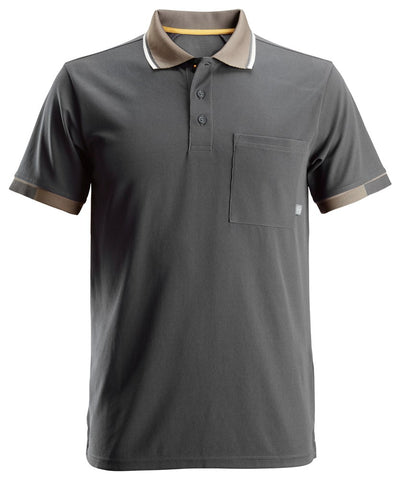 Snickers AllroundWork, 37.5® Short Sleeve Polo Shirt - Steel Grey (2724) - Dynamite Hardware