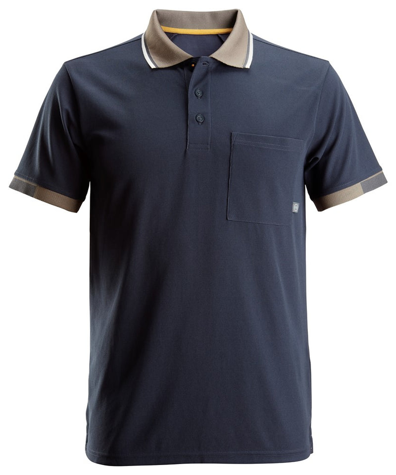 Snickers AllroundWork, 37.5® Short Sleeve Polo Shirt - Navy (2724) - Dynamite Hardware
