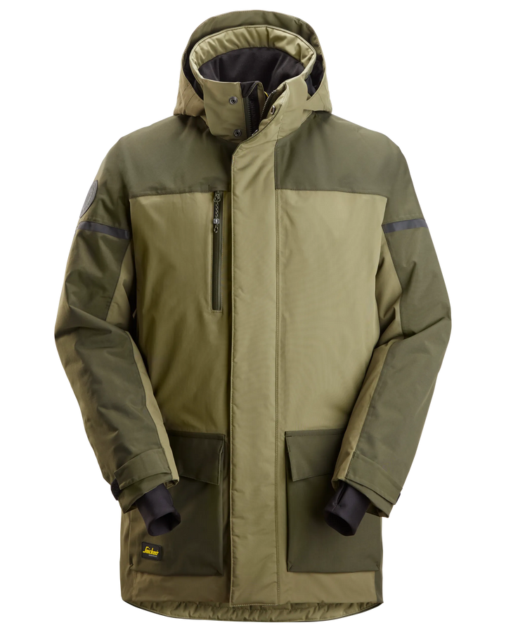 Snickers Khaki Green, Waterproof Insulated Parka (1801) - Dynamite Hardware