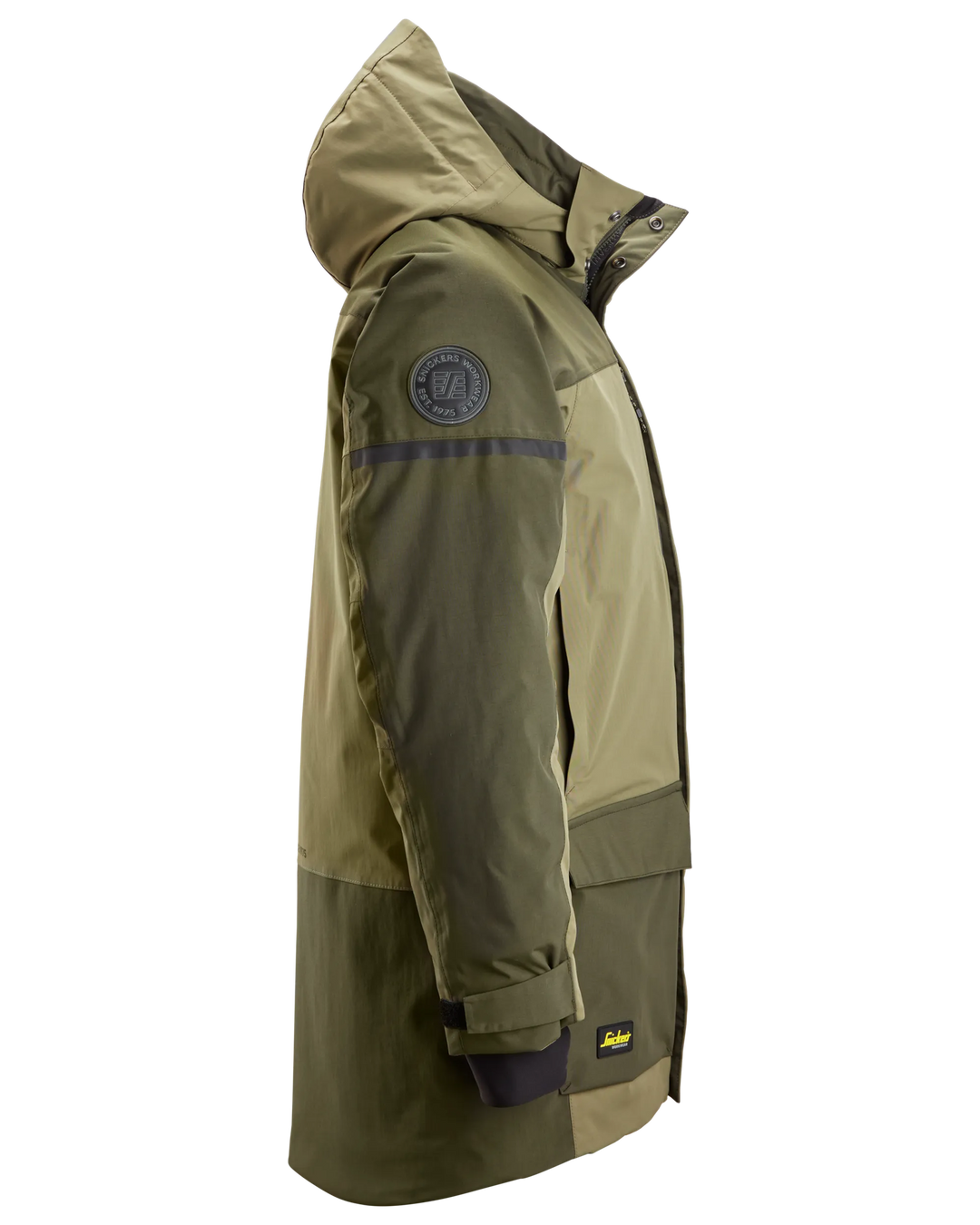 Snickers Khaki Green, Waterproof Insulated Parka (1801) - Dynamite Hardware