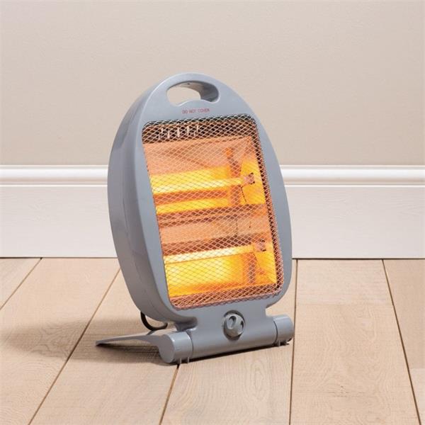 Two Tube Quartz Heater Grey 800W