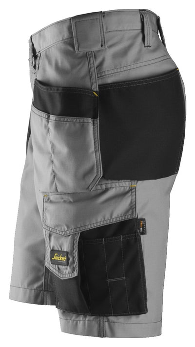 Snickers Grey Craftsmen Shorts Holster Pockets, Rip-Stop (3023) - Dynamite Hardware