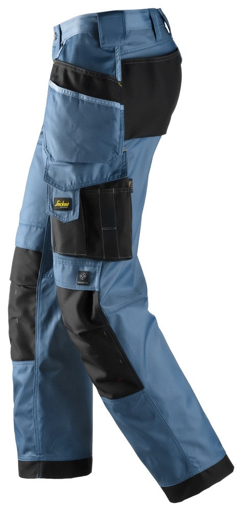Snickers Ocean Blue Craftsmen Holster Pockets Trousers, DuraTwill (3212) - Dynamite Hardware