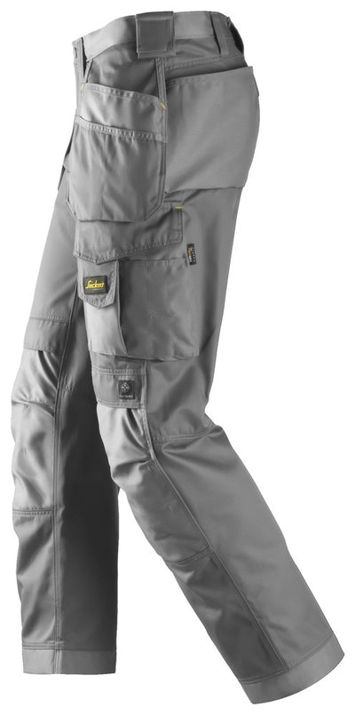 Snickers Grey Craftsmen Holster Pockets Trousers, DuraTwill (3212) - Dynamite Hardware