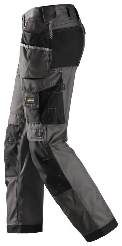 Snickers Muted Black Craftsmen Holster Pockets Trousers, DuraTwill (3212) - Dynamite Hardware