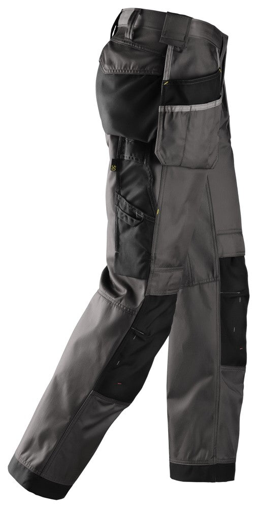 Snickers Muted Black Craftsmen Holster Pockets Trousers, DuraTwill (3212) - Dynamite Hardware
