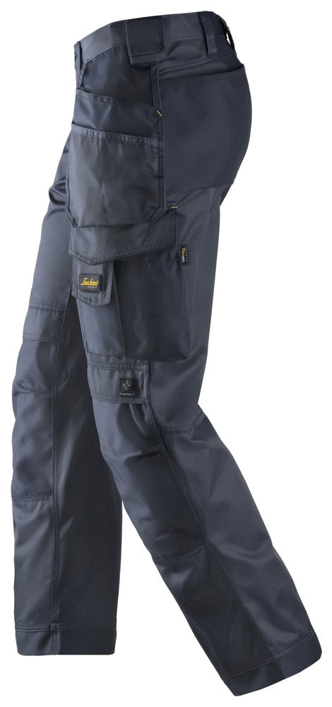 Snickers Navy Craftsmen Holster Pockets Trousers, DuraTwill (3212) - Dynamite Hardware