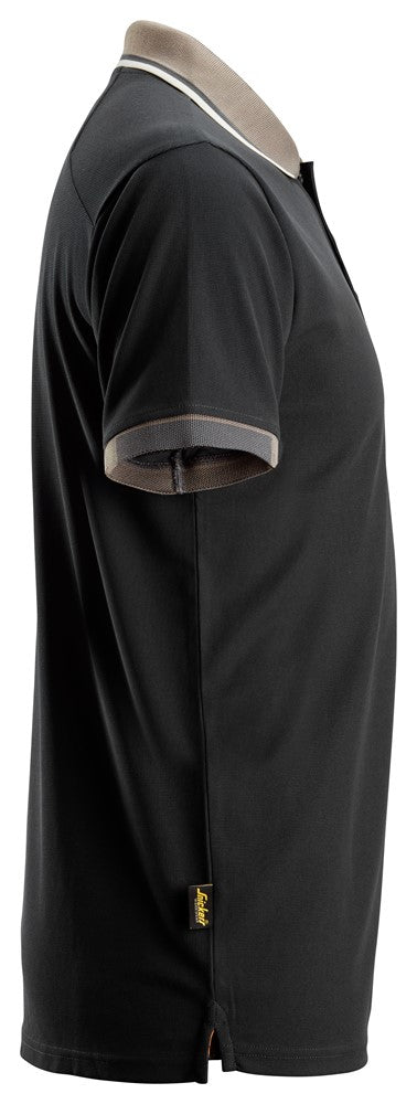Snickers AllroundWork, 37.5® Short Sleeve Polo Shirt - Black (2724) - Dynamite Hardware