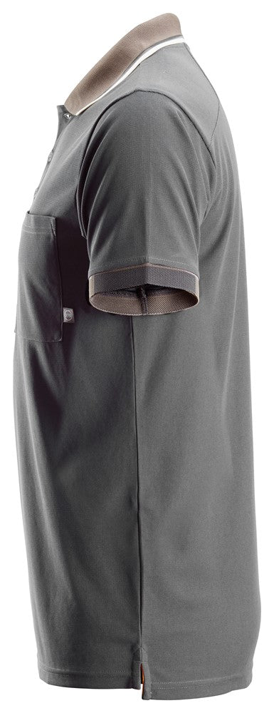Snickers AllroundWork, 37.5® Short Sleeve Polo Shirt - Steel Grey (2724) - Dynamite Hardware