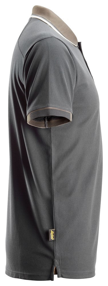 Snickers AllroundWork, 37.5® Short Sleeve Polo Shirt - Steel Grey (2724) - Dynamite Hardware