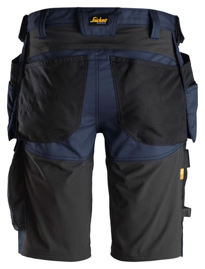Snickers Navy AllroundWork, Stretch Shorts Holster Pockets (6141) - Dynamite Hardware