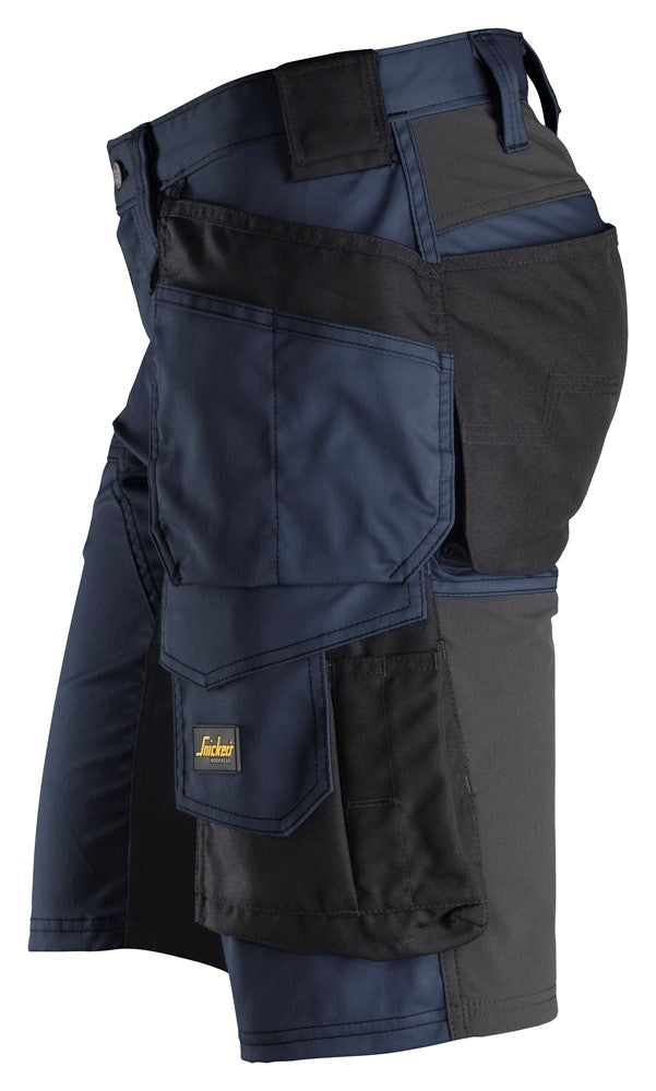 Snickers Navy AllroundWork, Stretch Shorts Holster Pockets (6141) - Dynamite Hardware