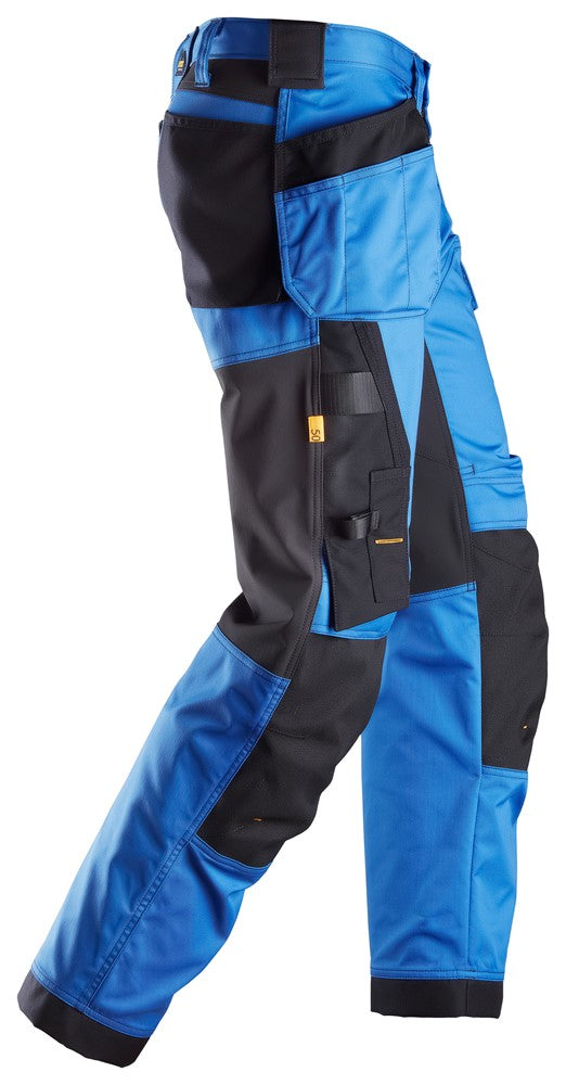 Snickers True Blue AllroundWork, Stretch Loose Fit Work Trousers Holster Pockets(6251) - Dynamite Hardware