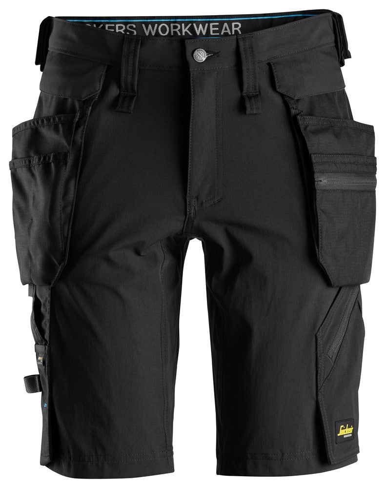 Snickers Black Lite Work, Shorts+ Detachable Holster Pockets (6108) - Dynamite Hardware
