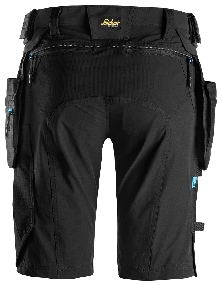 Snickers Black Lite Work, Shorts+ Detachable Holster Pockets (6108) - Dynamite Hardware