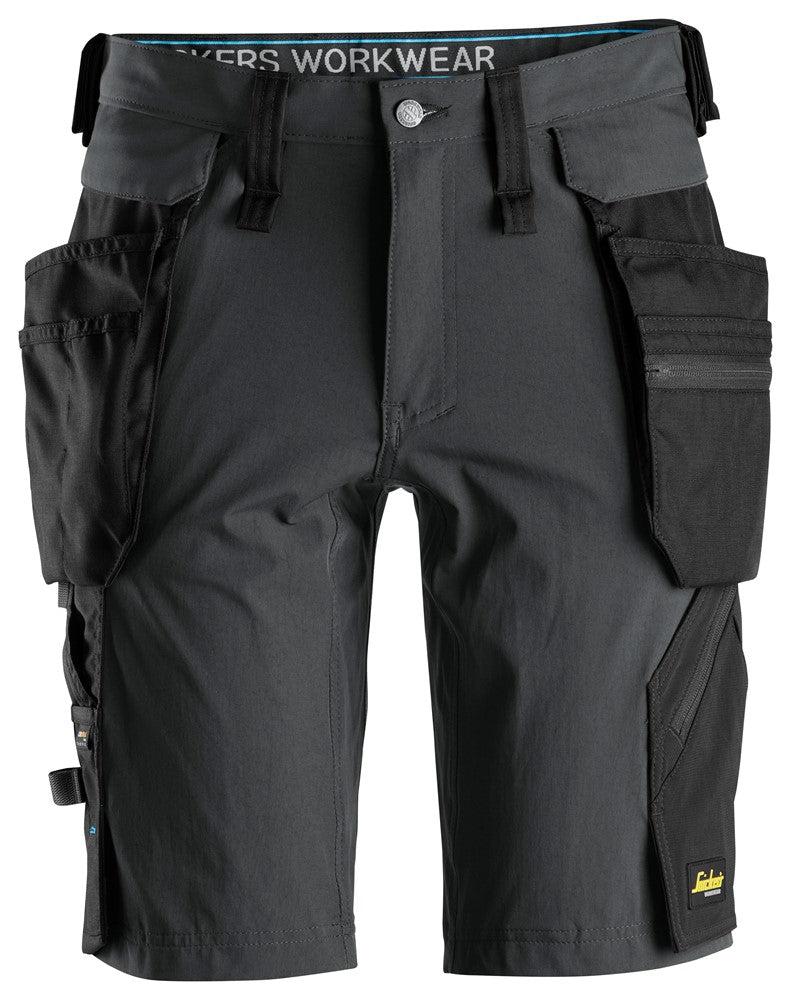 Snickers Steel Grey Lite Work, Shorts+ Detachable Holster Pockets (6108) - Dynamite Hardware